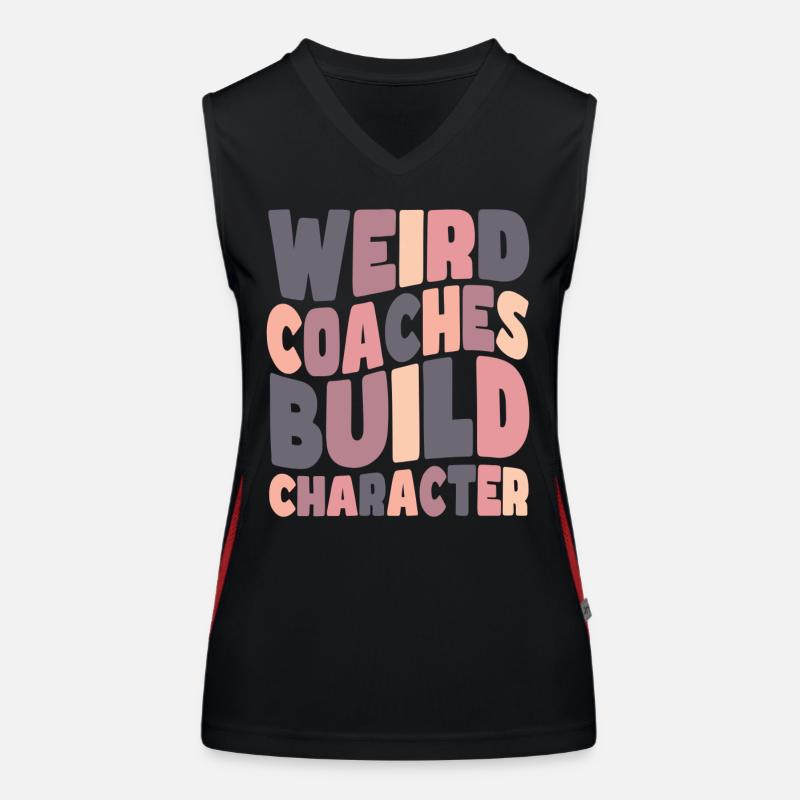 Seltsame Coaches Bilden Charakter Trainer Funktionelles Kontrast-Tank Top für Frauen