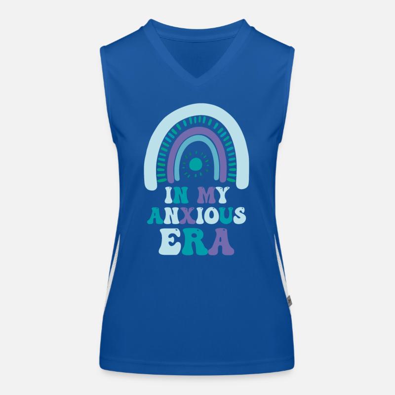 In My Anxiety Era Funny Rethinking Women's Functional Contrast Tank Top