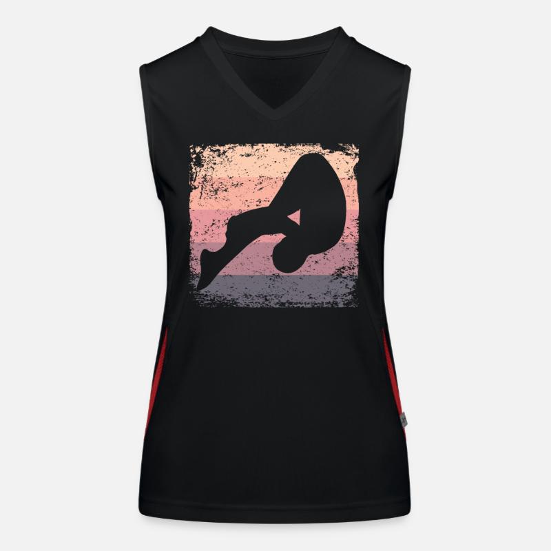 Turmspringen Kunstspringen Synchronspringen Funktionelles Kontrast-Tank Top für Frauen