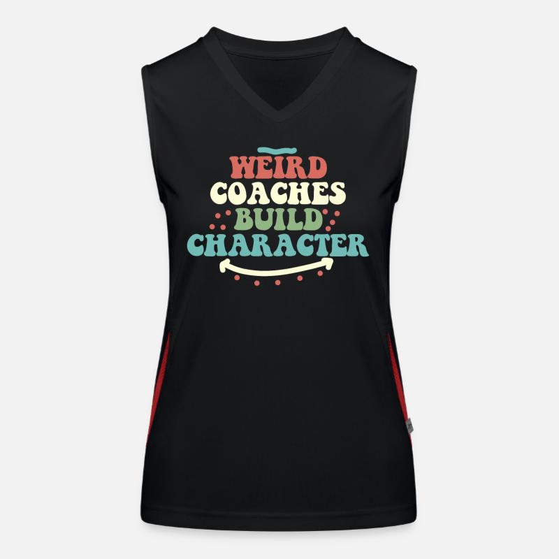 Seltsame Coaches Bilden Charakter Trainer Funktionelles Kontrast-Tank Top für Frauen