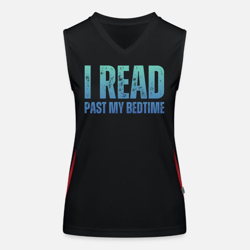 Bibliothek Buchliebhaber Lesender Bücherwurm Funktionelles Kontrast-Tank Top für Frauen