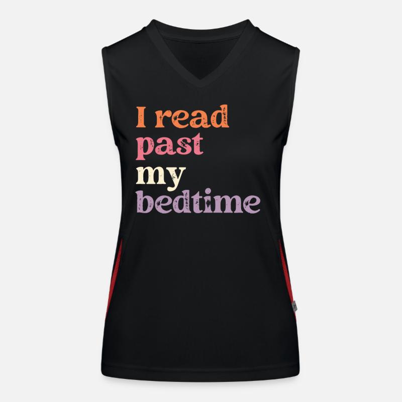 Bibliothek Buchliebhaber Lesender Bücherwurm Funktionelles Kontrast-Tank Top für Frauen