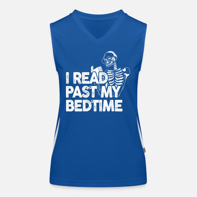 I read Skeleton After Bedtime Women's Functional Contrast Tank Top