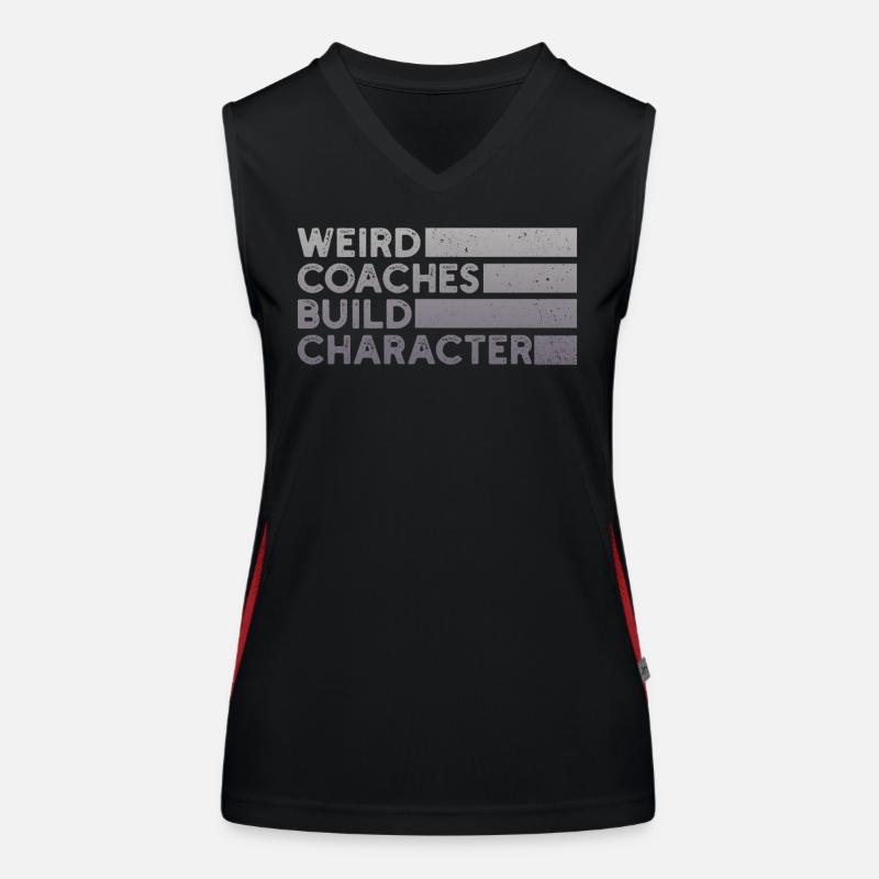 Seltsame Coaches Bilden Charakter Trainer Funktionelles Kontrast-Tank Top für Frauen