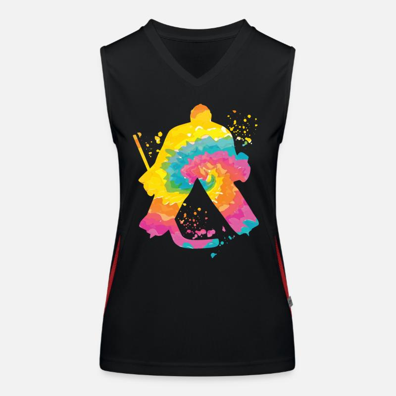 Eishockeyspieler Jungen Eishockey Funktionelles Kontrast-Tank Top für Frauen