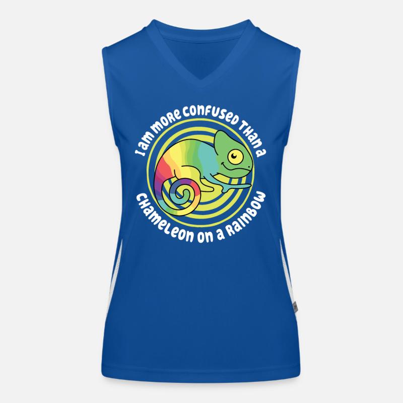 Je suis plus confus qu’un caméléon Débardeur respirant contrasté Femme