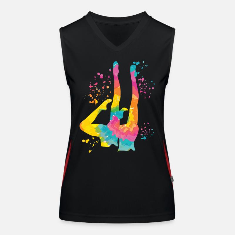 Artistic Swim Team Synchronschwimmen Funktionelles Kontrast-Tank Top für Frauen