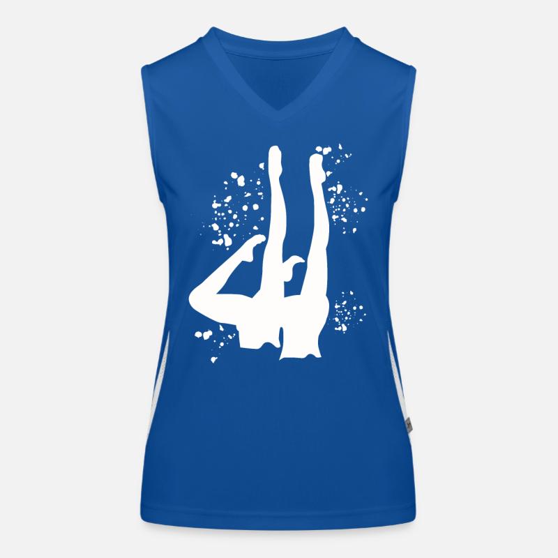 Artistic Swim Team Synchronschwimmen Funktionelles Kontrast-Tank Top für Frauen