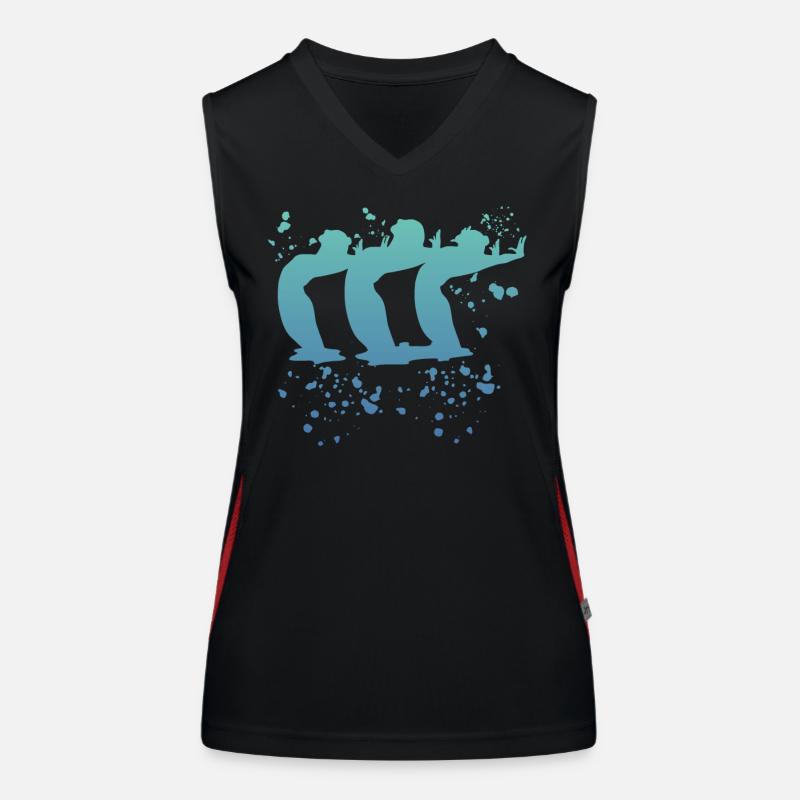 Artistic Swim Team Synchronschwimmen Funktionelles Kontrast-Tank Top für Frauen