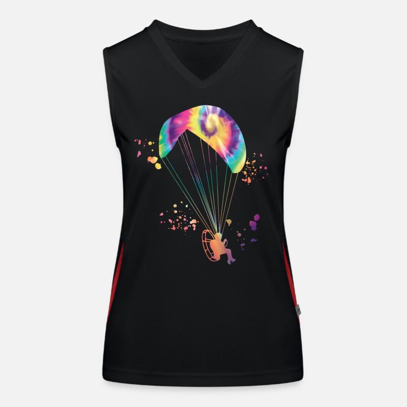 Motorisiertes Gleitschirmfliegen Ppg Paramotoring Funktionelles Kontrast-Tank Top für Frauen