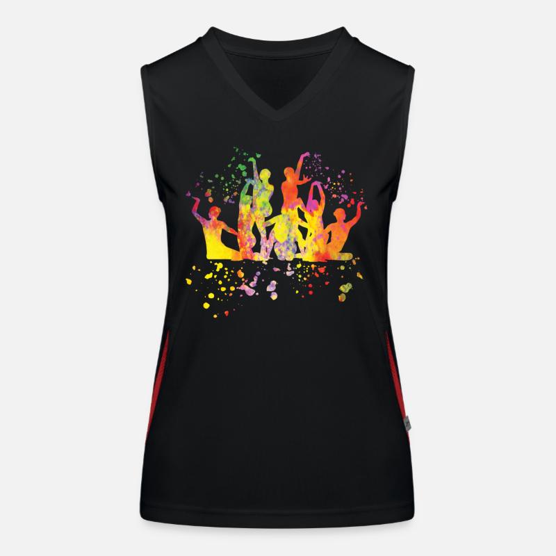 Artistic Swim Team Synchronschwimmen Funktionelles Kontrast-Tank Top für Frauen
