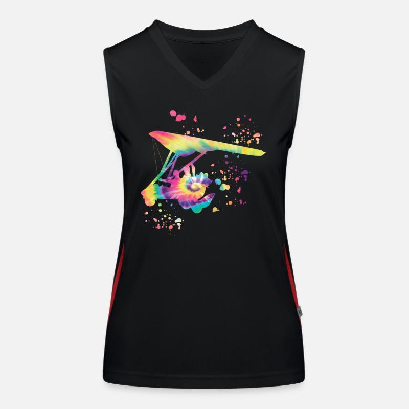 Paratrike Motor Hang Glider Deltatrike Women's Functional Contrast Tank Top