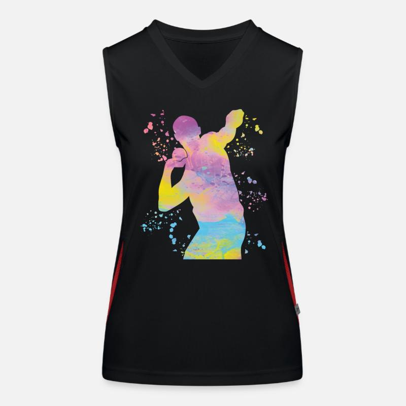 Shot Putter Colorsplash Shot Put Women's Functional Contrast Tank Top