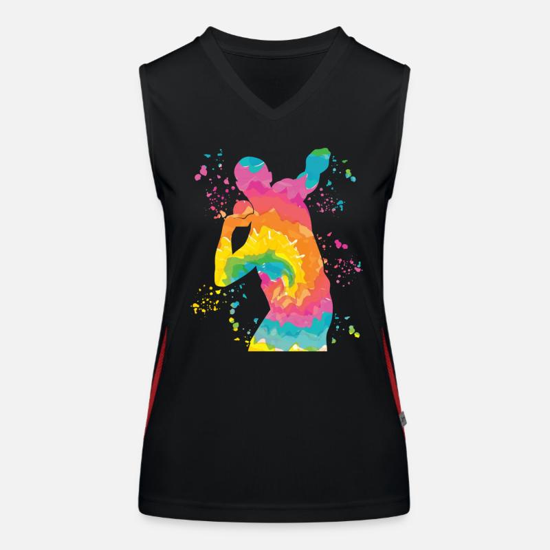 Lanceur de poids Colorsplash Lancer de poids Débardeur respirant contrasté Femme