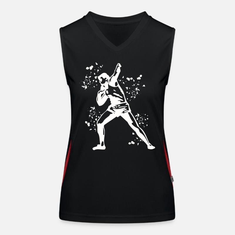 Lanceur de poids Colorsplash Lancer de poids Débardeur respirant contrasté Femme