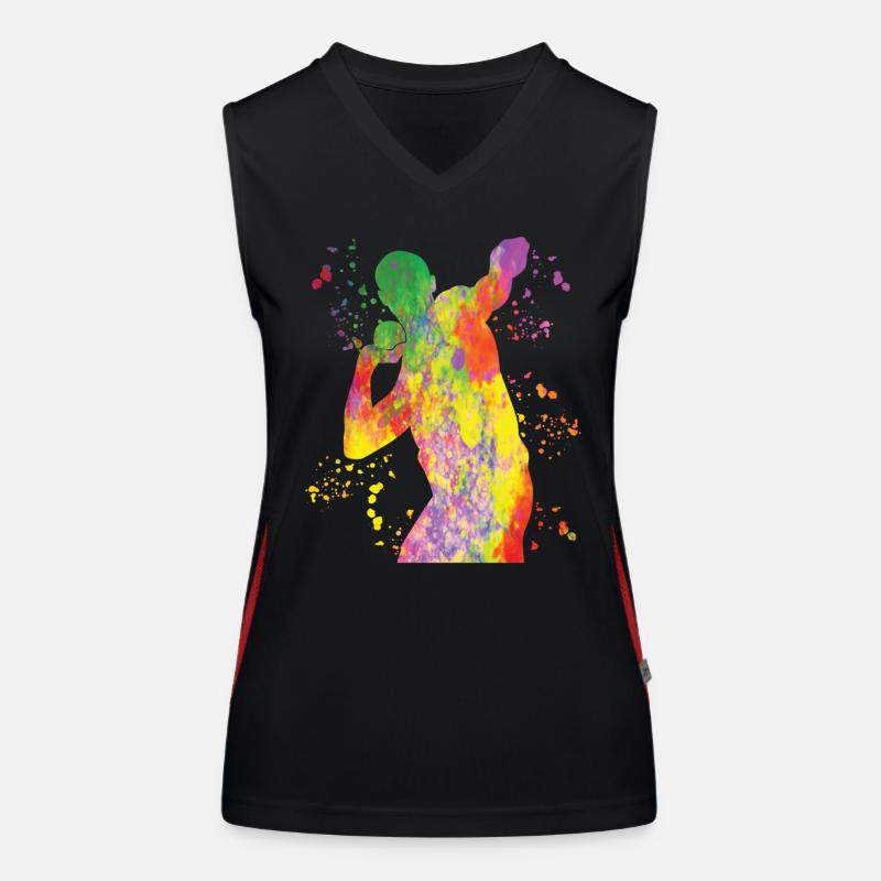 Shot Putter Colorsplash Shot Put Women's Functional Contrast Tank Top