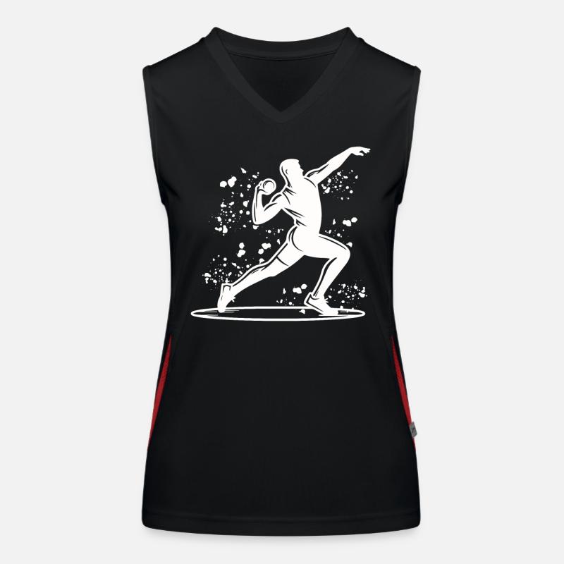 Lanceur de poids Colorsplash Lancer de poids Débardeur respirant contrasté Femme