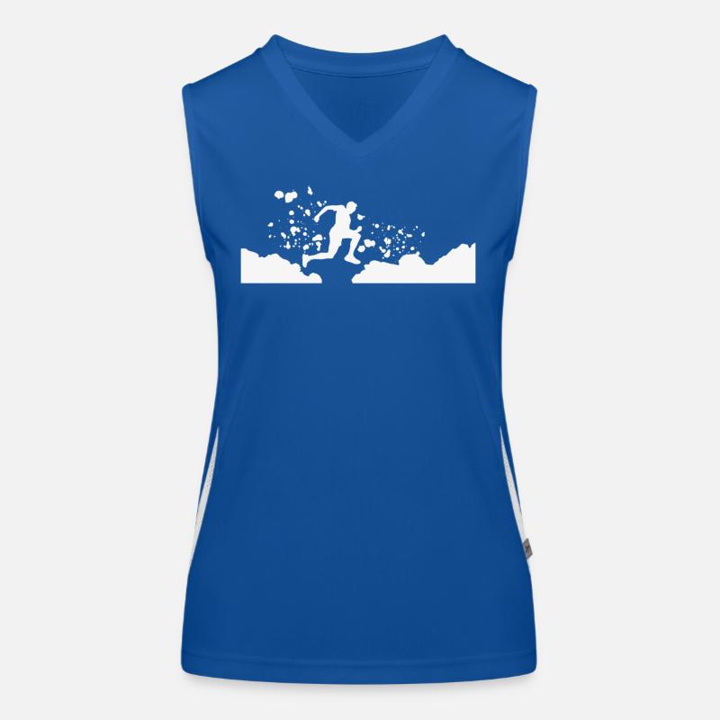 Trail Runner Cross Trail Bergläufer Funktionelles Kontrast-Tank Top für Frauen