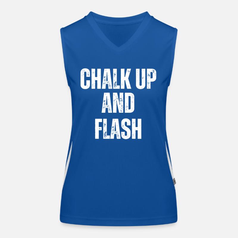 Boulderer Chalk Up Und Flash Bouldering Funktionelles Kontrast-Tank Top für Frauen