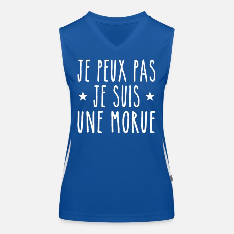 je peux pas je suis une morue Débardeur respirant contrasté Femme