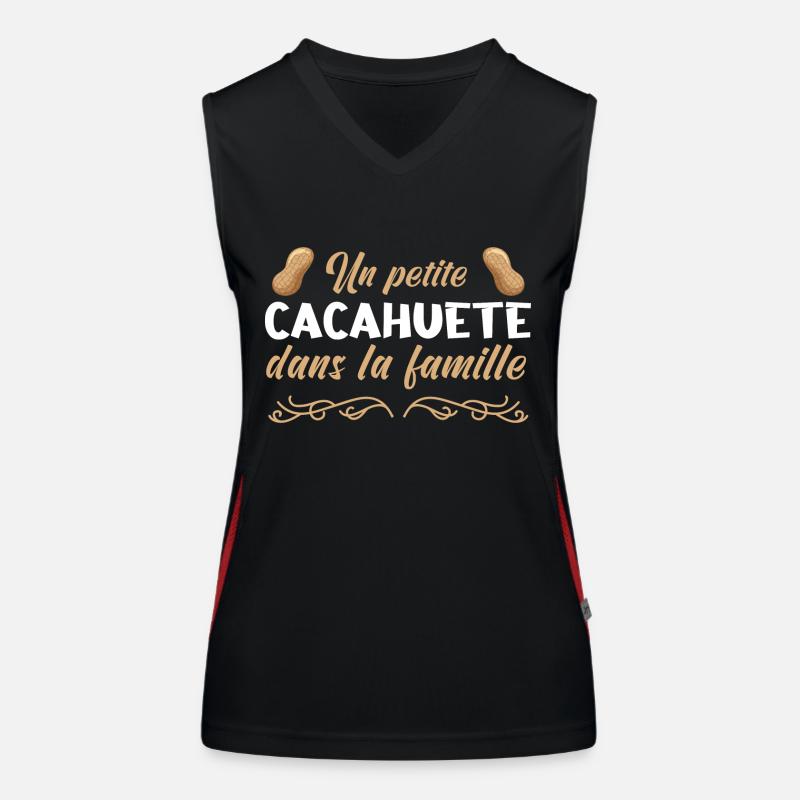 Bébé petite cacahuète je t'aime Débardeur respirant contrasté Femme