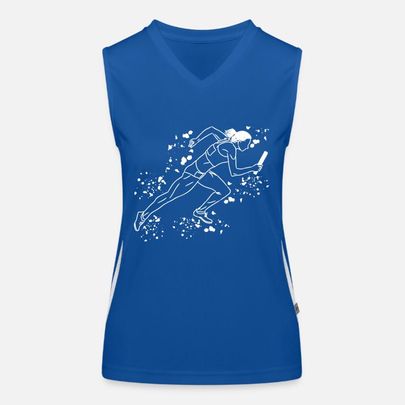 Relay Runner Relay Race Relay Race Women's Functional Contrast Tank Top