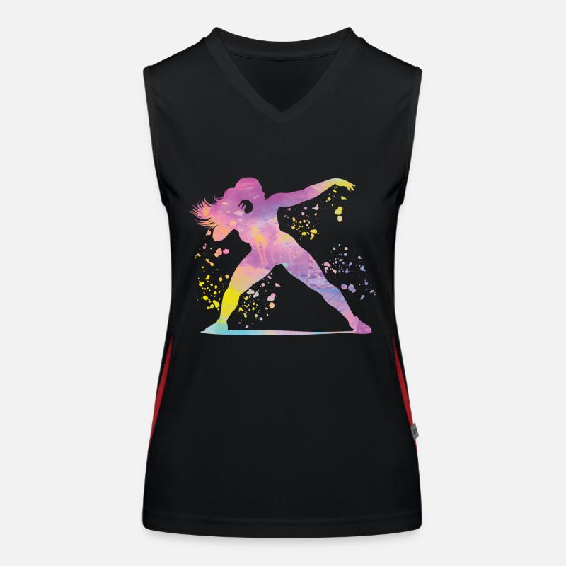 Shot Putter Colorsplash Shot Put Women's Functional Contrast Tank Top