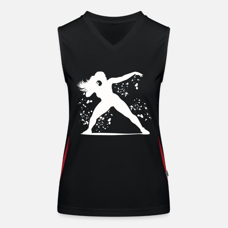 Shot Putter Colorsplash Shot Put Women's Functional Contrast Tank Top