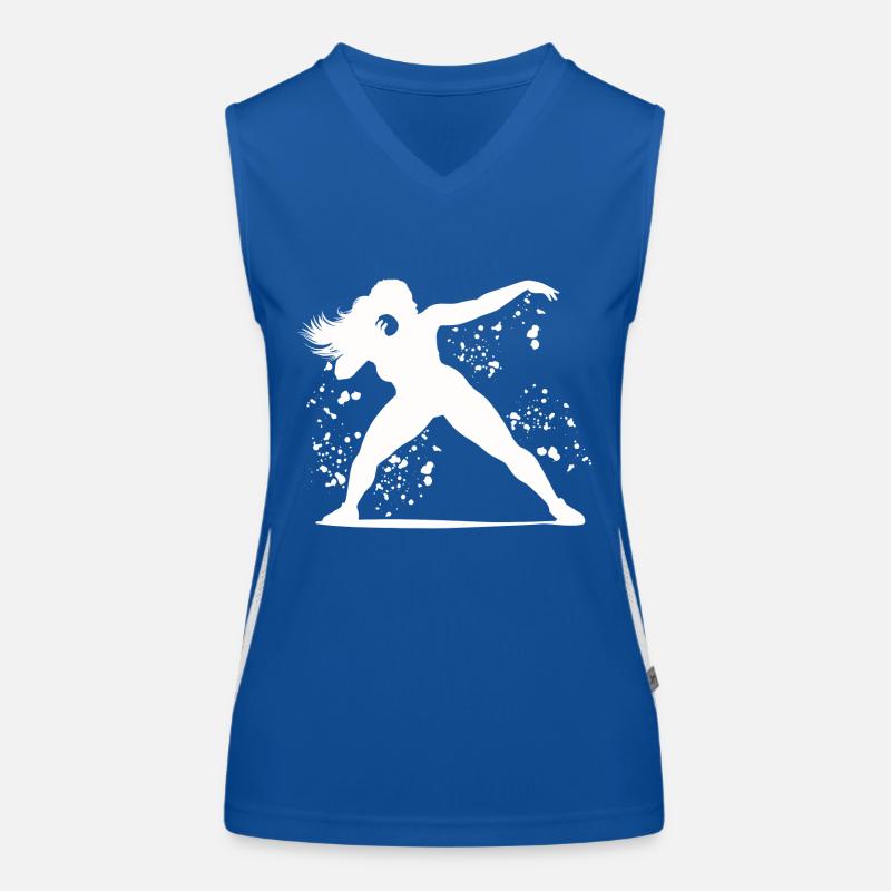 Lanceur de poids Colorsplash Lancer de poids Débardeur respirant contrasté Femme