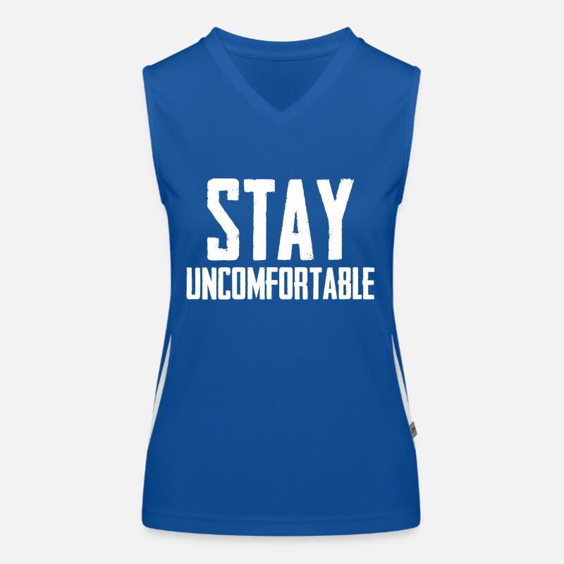Stay Uncomfortable Funktionelles Kontrast-Tank Top für Frauen