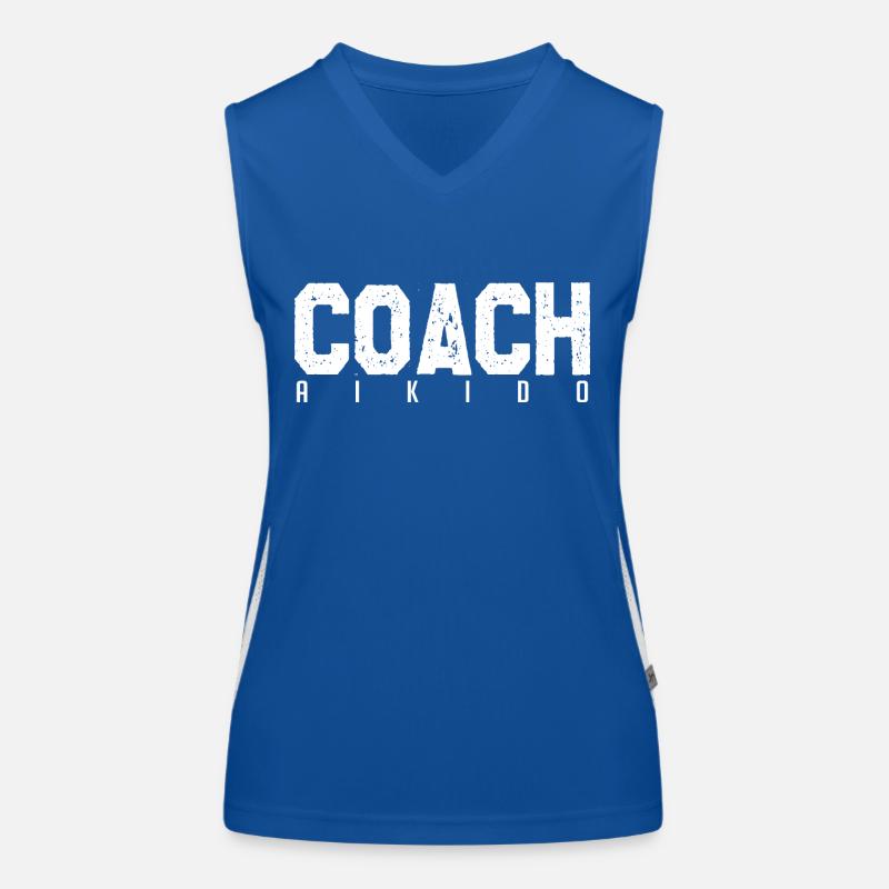 Aikido coach. Aikido trainer. Gift coach. Women's Functional Contrast Tank Top