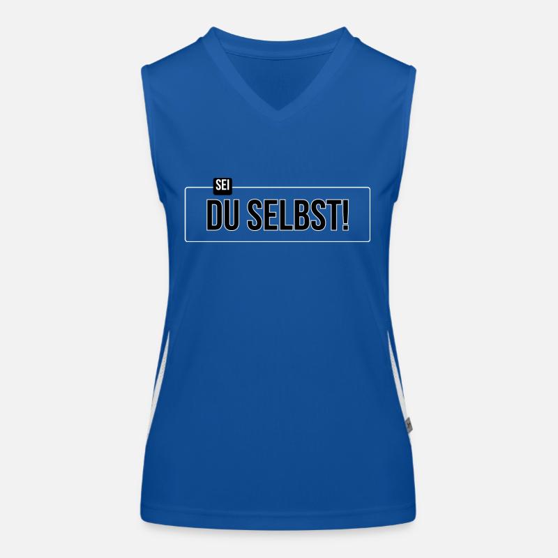 Sei DU selbst Funktionelles Kontrast-Tank Top für Frauen