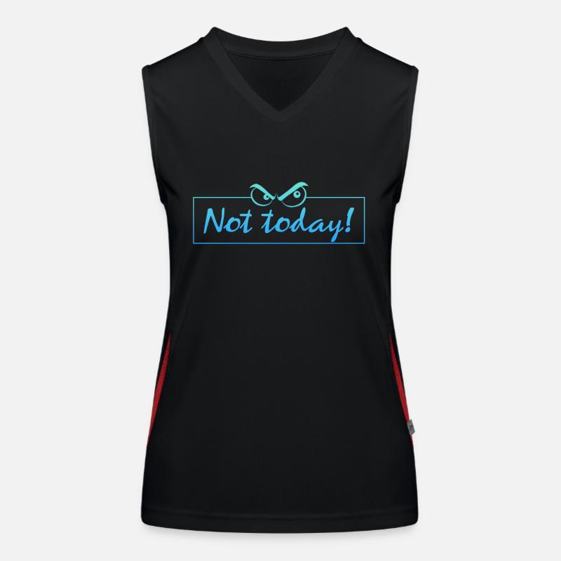 not today Funktionelles Kontrast-Tank Top für Frauen