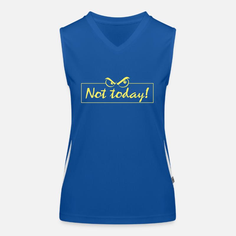 Not today Funktionelles Kontrast-Tank Top für Frauen
