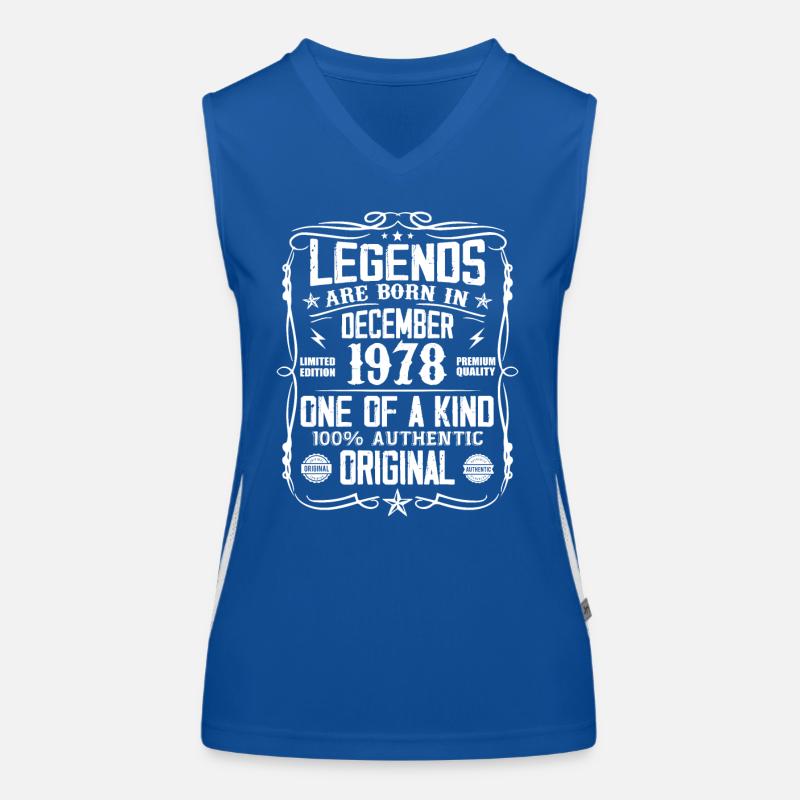 Geboren Dezember 1978 Geburtstagsgeschenk 1978 Funktionelles Kontrast-Tank Top für Frauen