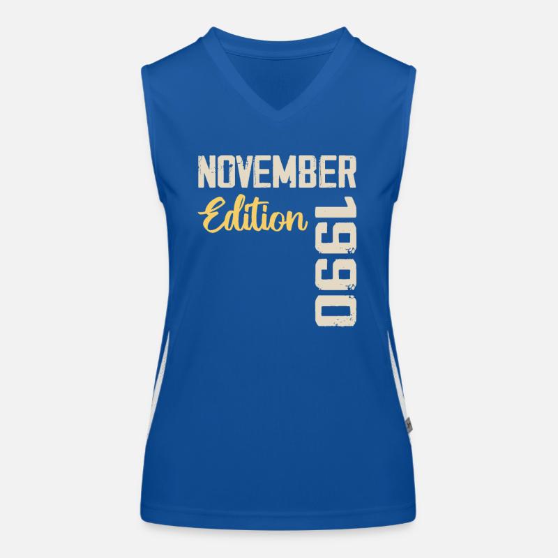 Born in November 1990 - Edition 1990 Women's Functional Contrast Tank Top
