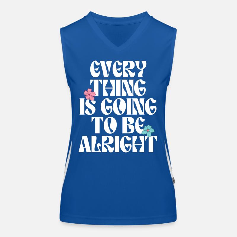 Alles wird gut, Motivationszitat Funktionelles Kontrast-Tank Top für Frauen