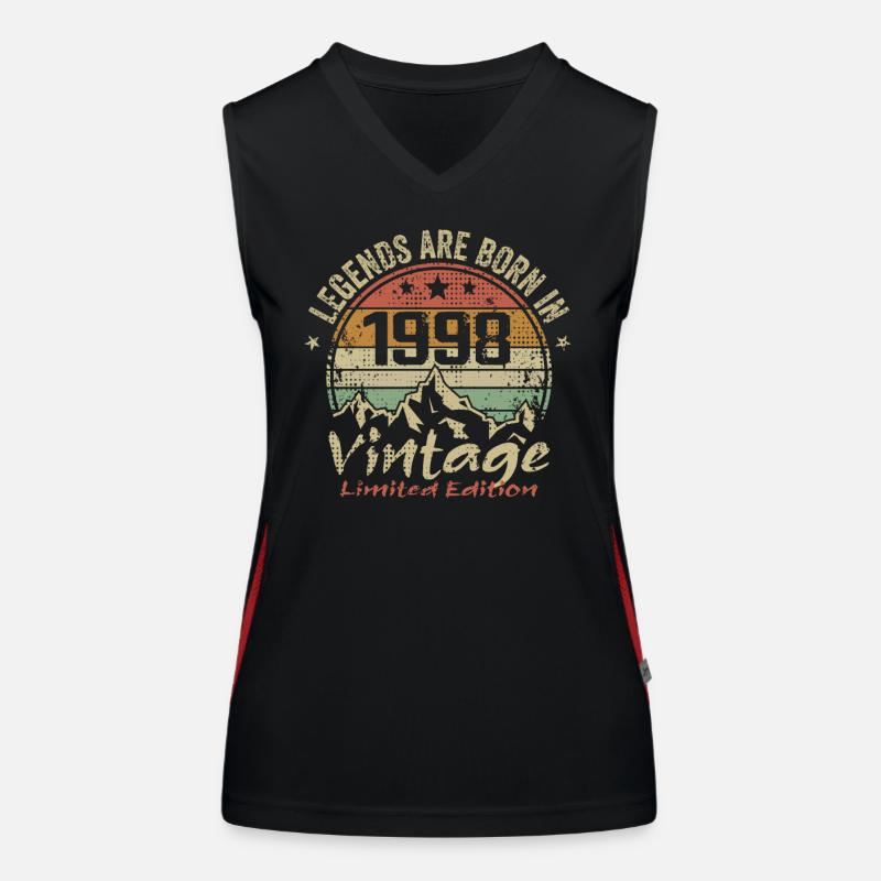 The legends were born in 1998 - 1998 Women's Functional Contrast Tank Top