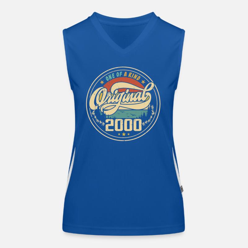 Original 2000 Vintage - 2000 Geburtstagsgeschenk Funktionelles Kontrast-Tank Top für Frauen