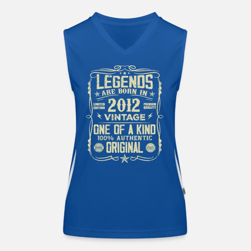 Made In 2012 Vintage Jubiläumsgeschenk 2012 Funktionelles Kontrast-Tank Top für Frauen