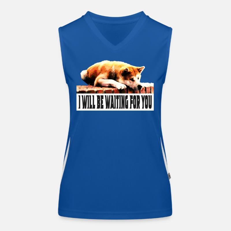 Ich werde auf dich warten Funktionelles Kontrast-Tank Top für Frauen