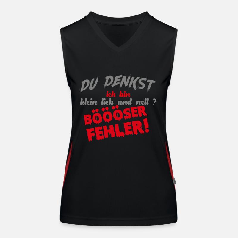 Du denkst ich bin klein? Böser Fehler! Funktionelles Kontrast-Tank Top für Frauen