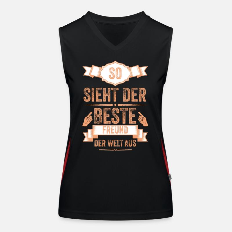 Best Friend Gift – Funny & Cool Women's Functional Contrast Tank Top