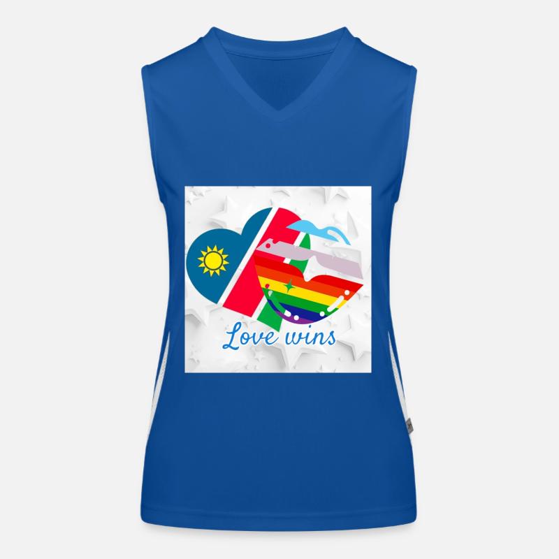 Namibia pride Women's Functional Contrast Tank Top
