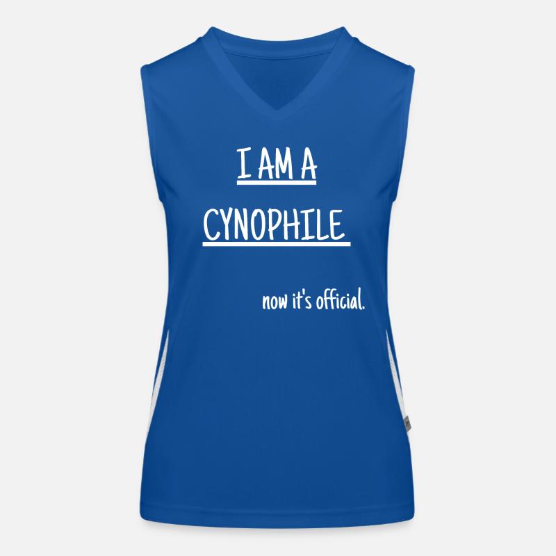 Ich bin ein Kynophiler Funktionelles Kontrast-Tank Top für Frauen