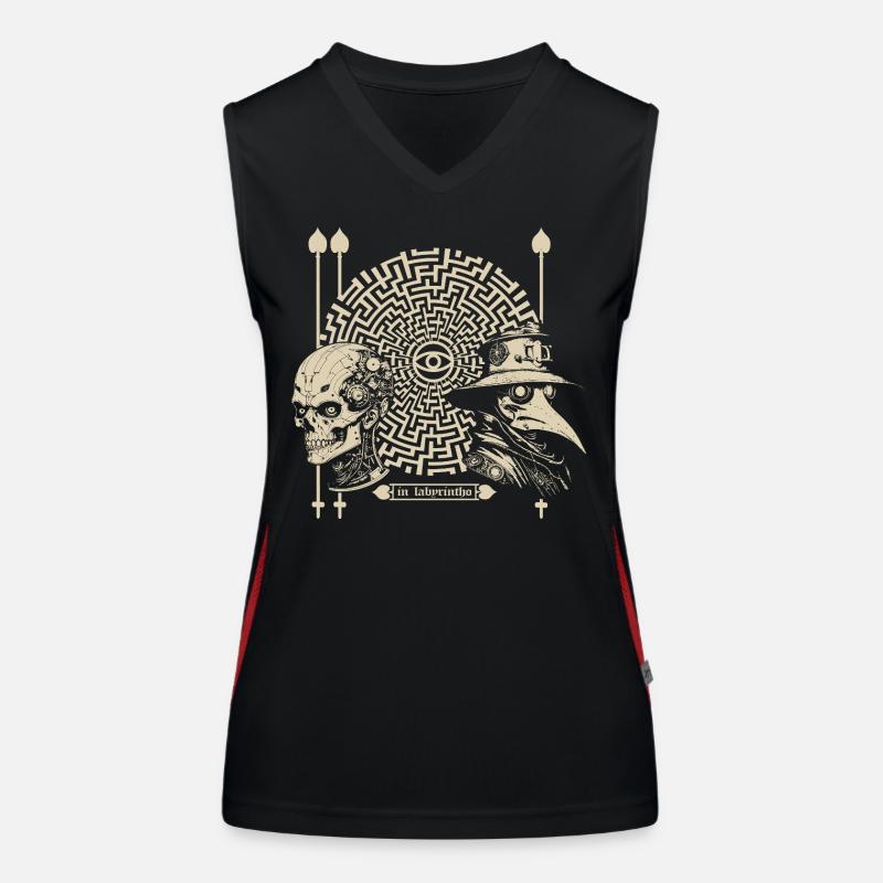 in labyrintho Funktionelles Kontrast-Tank Top für Frauen