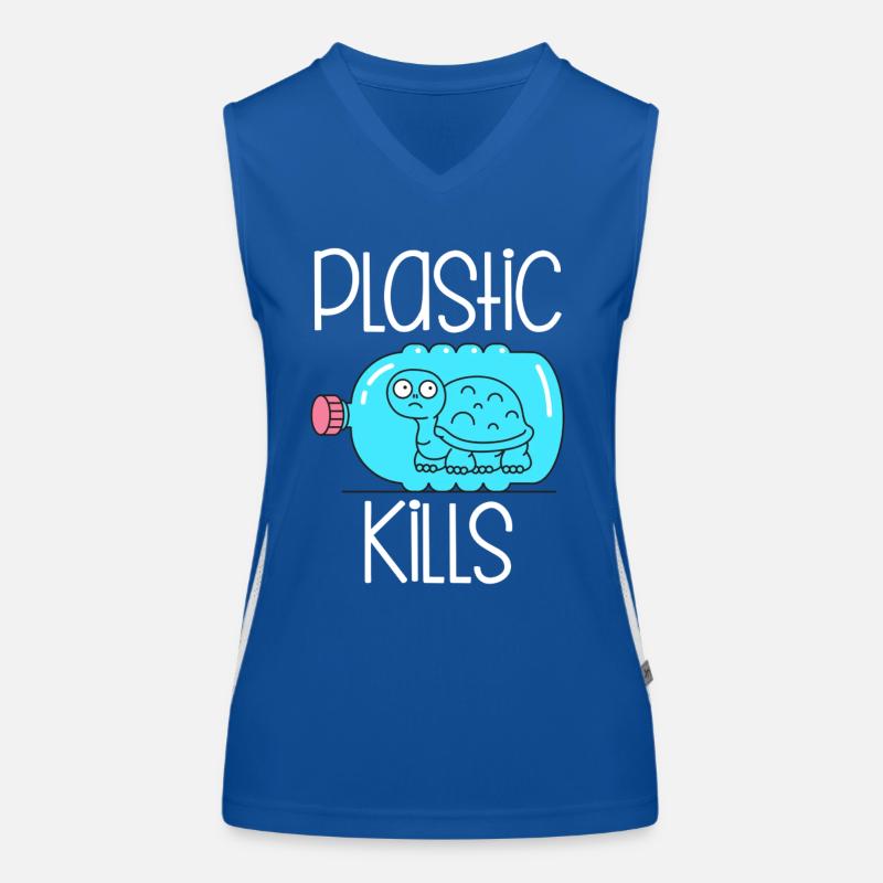 Plastic Kills Women's Functional Contrast Tank Top