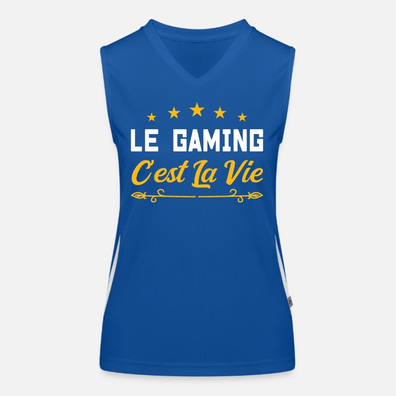 Le gaming c est la vie Débardeur respirant contrasté Femme