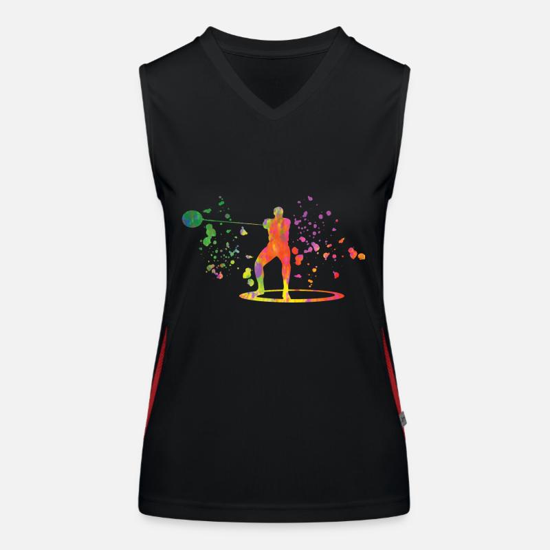 Lanceur de marteau Colorsplash Lancer de marteau Débardeur respirant contrasté Femme