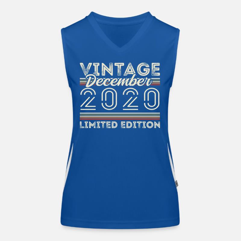 Vintage Décembre 2020 - 5e Anniversaire Décember Débardeur respirant contrasté Femme